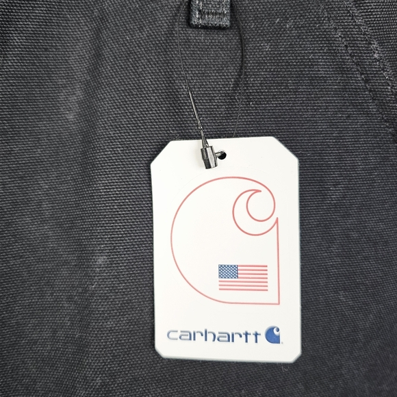 Carhartt Black Loose Fit Firm Duck Double-Front Utility Work Pant NWT 40x30 - Picture 3 of 12